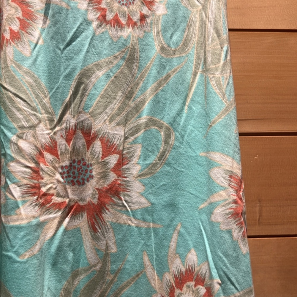 Patagonia Floral Aqua Midi Dress - Picture 2 of 5